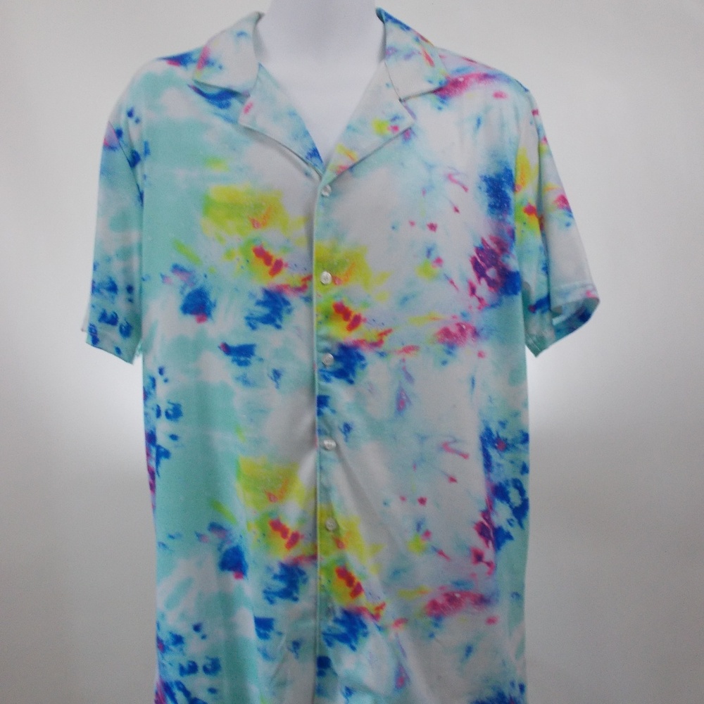 DFND DEFEND LONDON Men's Tie Dye ss shirt medium - Picture 2 of 6